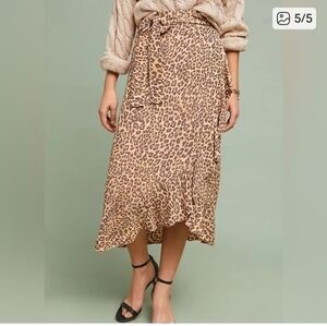 EUC Wrap Skirt Animal Print